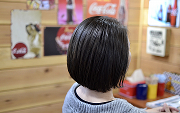 清水町美容院Peco(ペコ)ラベンダーマットアッシュボブブログ